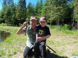 un papi heureux! - Journée de pêche